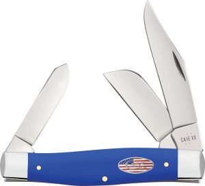 CA16405.jpg Case Cutlery Large Stockman Royal Blue Folding Knife