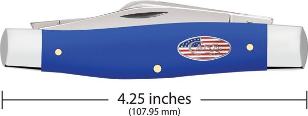 Case Cutlery Large Stockman Royal Blue Folding Knife
