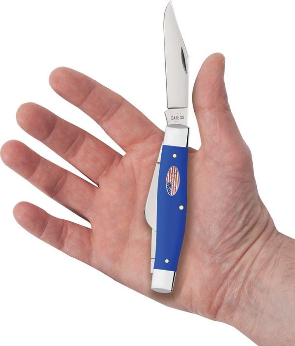 Case Cutlery Large Stockman Royal Blue Folding Knife
