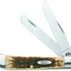 Case Cutlery Trapper Amber Bone Stainless