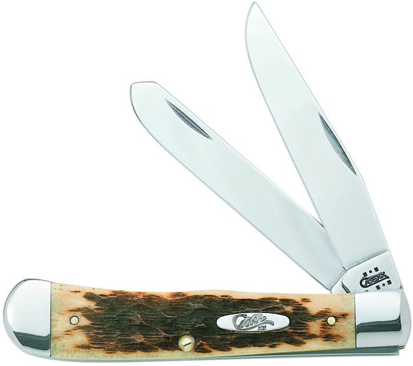 Case Cutlery Trapper Amber Bone Stainless
