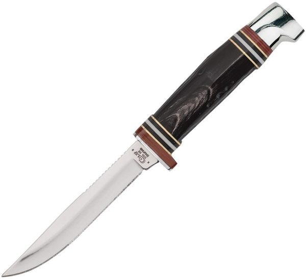 Case Cutlery Hunter Buffalo Horn Fixed Blade Knife