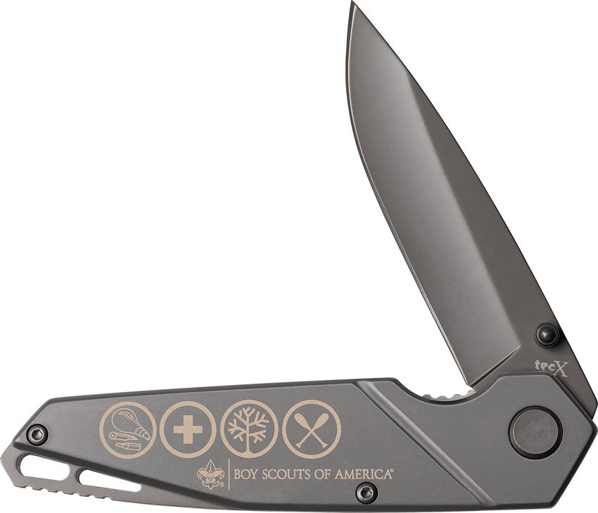 Case Cutlery Boy Scout TecX Linerlock Folding Knife 3" Gray