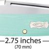 Case Cutlery Baby Butterbean Seafoam Green G10