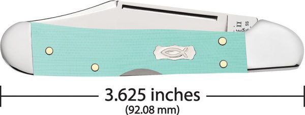 Case Cutlery Mini Copperlock Seafoam Green G10