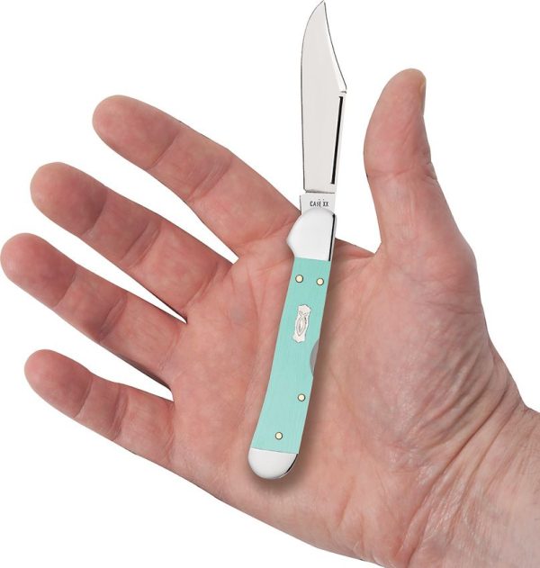 Case Cutlery Mini Copperlock Seafoam Green G10