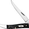 Case Cutlery Toothpick Rough Black Synthetic Folding Knife