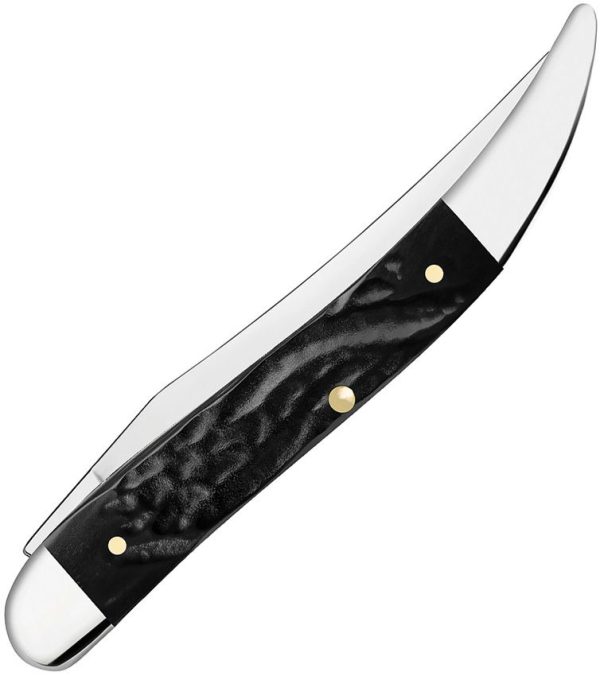 Case Cutlery Toothpick Rough Black Synthetic Folding Knife