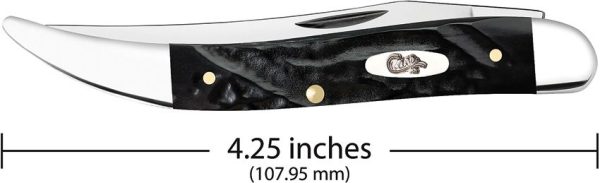 Case Cutlery Toothpick Rough Black Synthetic Folding Knife