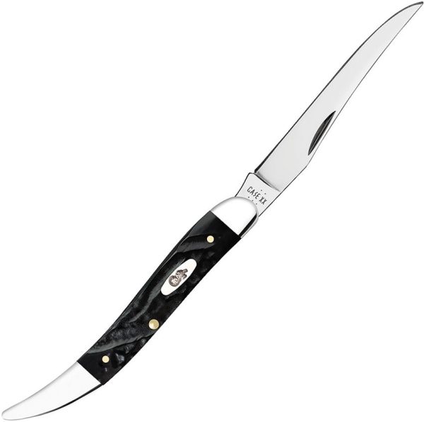 Case Cutlery Toothpick Rough Black Synthetic Folding Knife