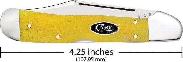 Case Cutlery Copperlock Yellow Bone Locking Folder