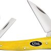 Case Cutlery Seahorse Whittler Yellow Bone Multi-Blade Knife