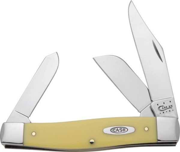 Case Cutlery Large Stockman Yellow Synthetic Handle