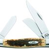 Case Cutlery Jumbo Stockman Amber Bone