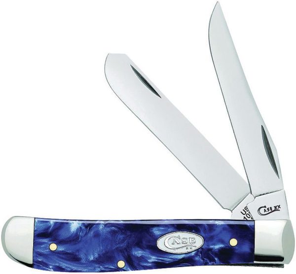 Case Cutlery Mini Trapper Sparxx Blue Kirinite