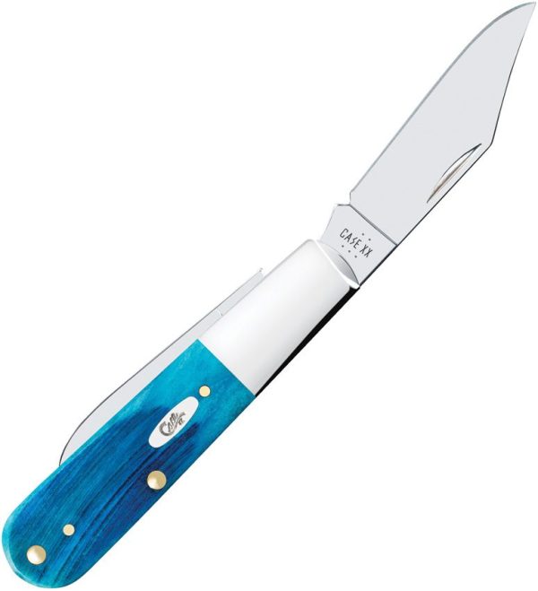 Case Cutlery Barlow Caribbean Blue Sawcut Bone