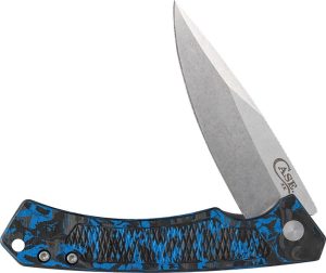 CA25895.jpg Case Cutlery Marilla Framelock S35VN Blue Carbon Fiber