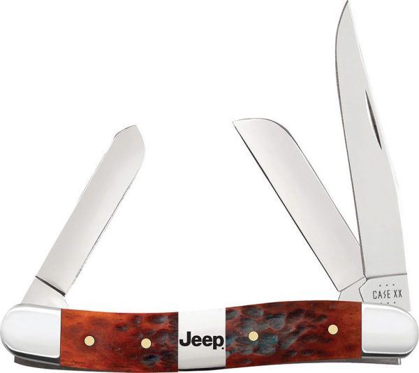 Case Cutlery Jeep Med Stockman Chestnut Bone