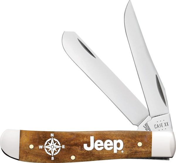 Case Cutlery Jeep Mini Trapper Antique Bone