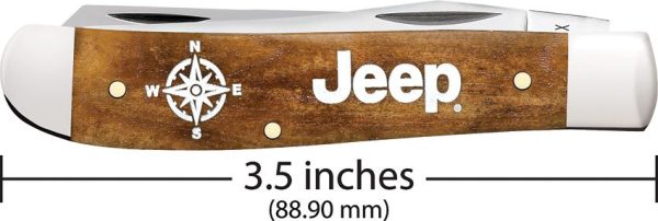 Case Cutlery Jeep Mini Trapper Antique Bone