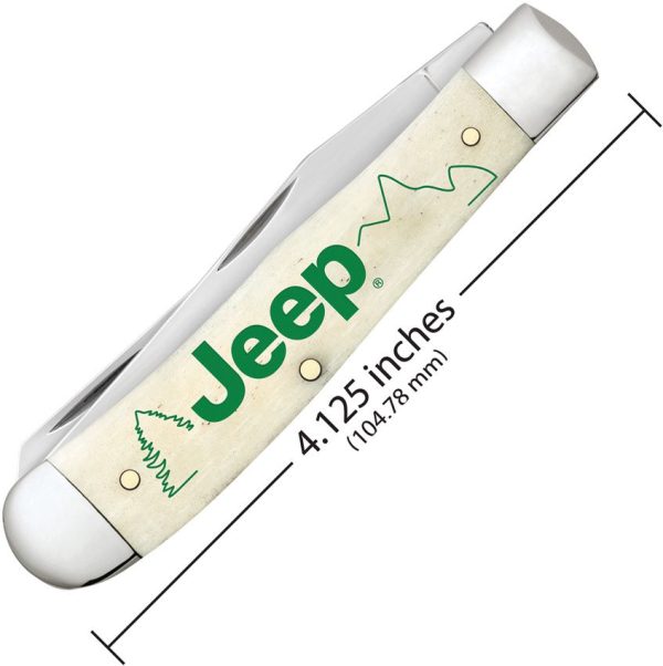 Case Cutlery Jeep Trapper Natural Bone Stainless