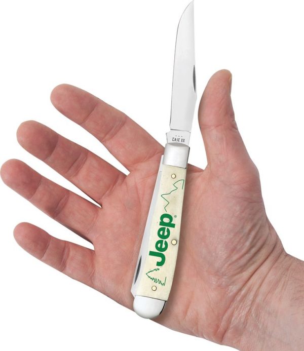 Case Cutlery Jeep Trapper Natural Bone Stainless