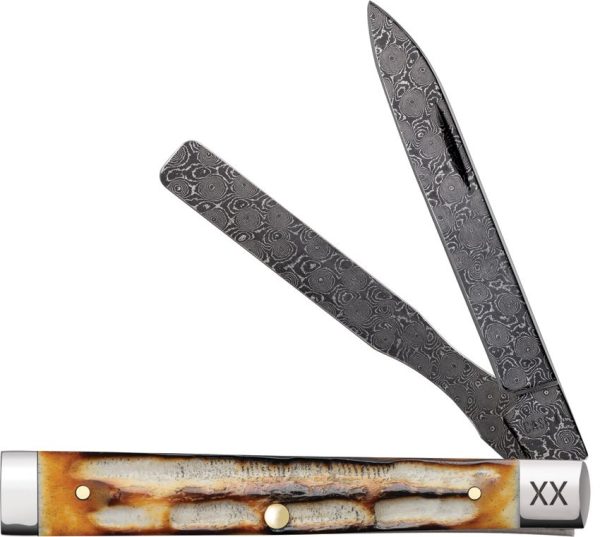 Case Cutlery Baby Doc Burnt Bone - Damascus Steel