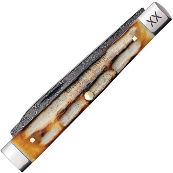 Case Cutlery Baby Doc Burnt Bone - Damascus Steel