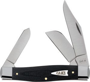 Case Cutlery Stockman Black Micarta - Three-Blade