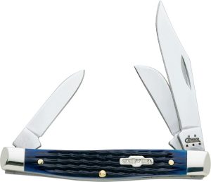 Case Cutlery Stockman Blue Bone Folding Knife