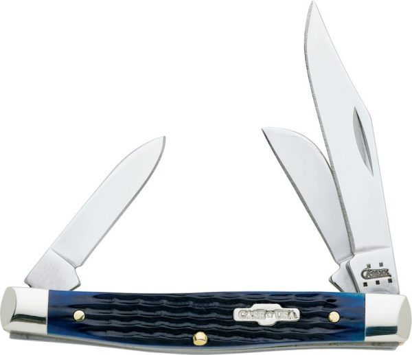 Case Cutlery Stockman Blue Bone Folding Knife