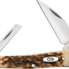 Case Cutlery Seahorse Whittler Amber Bone