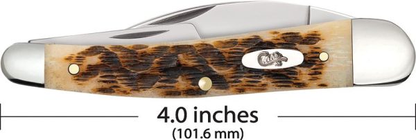 Case Cutlery Seahorse Whittler Amber Bone