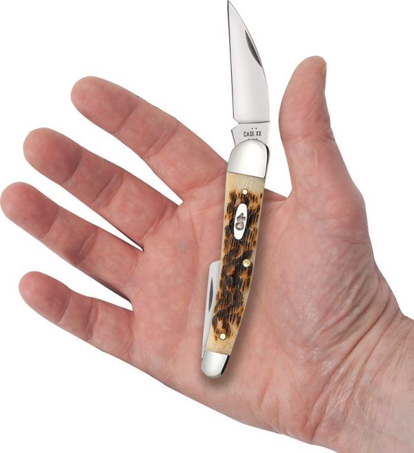 Case Cutlery Seahorse Whittler Amber Bone