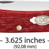 Case Sod Buster Jr Dark Red Bone Folding Skinner