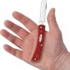 Case Sod Buster Jr Dark Red Bone Folding Skinner