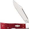 Case Copperlock Dark Red Bone Locking Clip