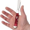 Case Copperlock Dark Red Bone Locking Clip