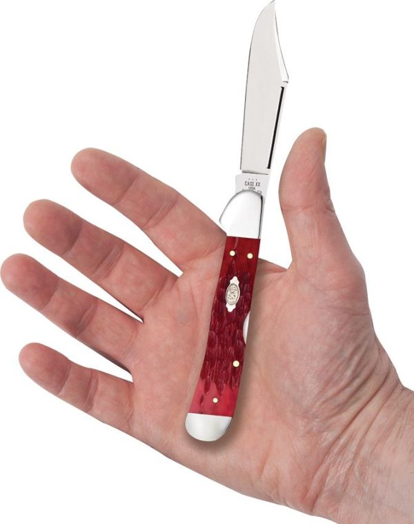 Case Copperlock Dark Red Bone Locking Clip