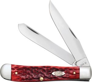 Case Trapper Dark Red Bone Dual Blade Folder