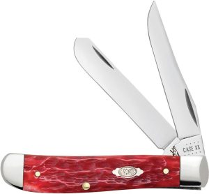 Case Mini Trapper Dark Red Bone Dual Blade