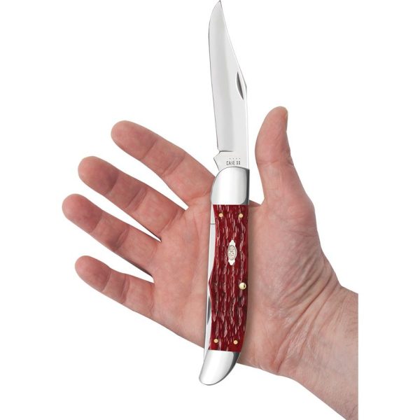 Case Folding Hunter Dark Red Bone Dual Blade