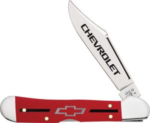 Case Chevrolet Mini Copperlock - Red Synthetic Handle