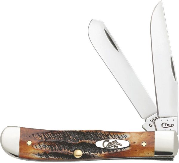 Case Trapper - Burnt Bone Stag Handle