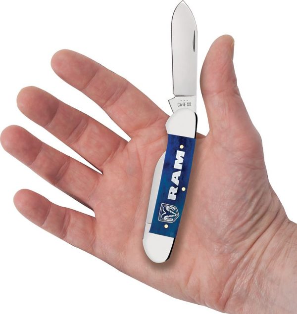 Case Cutlery RAM Canoe Navy Blue Bone