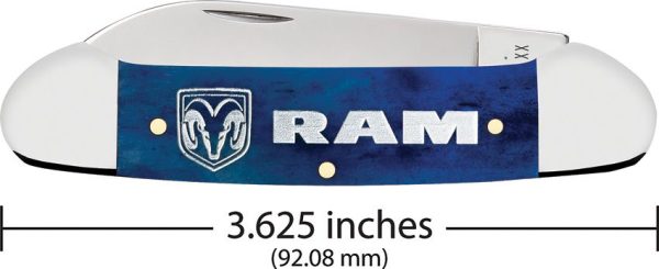 Case Cutlery RAM Canoe Navy Blue Bone