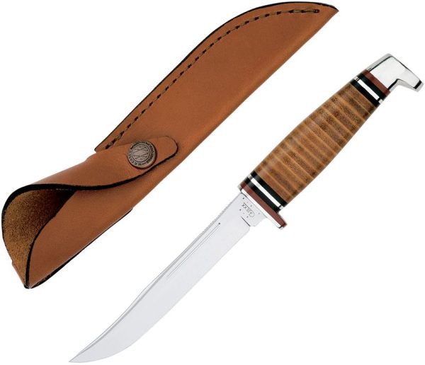 Case Cutlery Hunter 316-5 Fixed Blade - Leather Handle