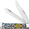 Case Cutlery Trapper Stained Glass - Bone