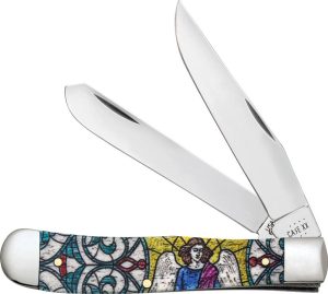 Case Cutlery Trapper Stained Glass Angel - Bone