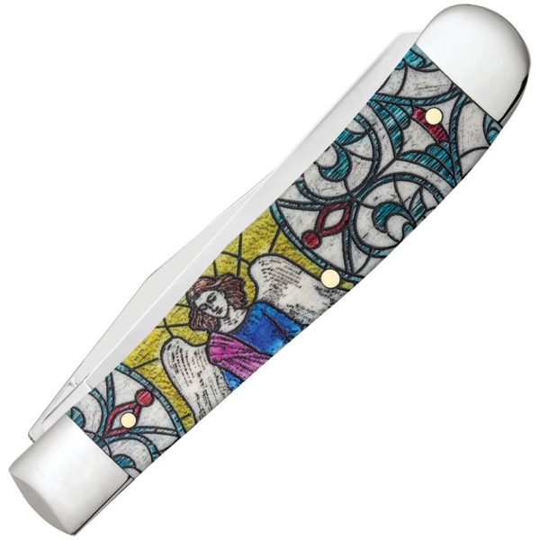 Case Cutlery Trapper Stained Glass Angel - Bone